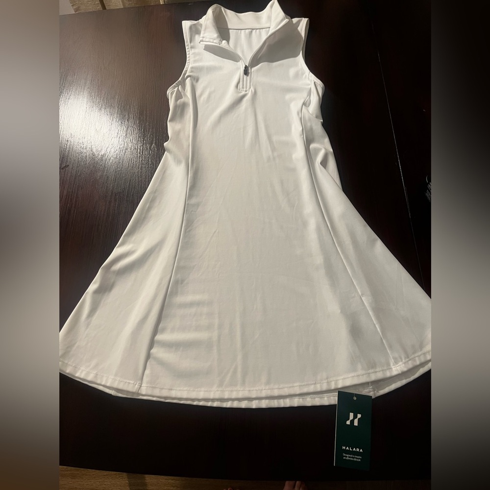 NWT XS White Tennis Dress | White golf dress | Athletic Dress | Athleisure Dress